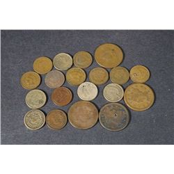 USA - Lot of 19 Mixed Cents, Large to Lincoln incl. 3 nice C/N Indians