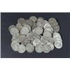 Image 2 : USA - Lot of 70 Silver Washington Quarters Circulated Mixed Dates + 7 c/n clad