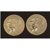 Image 1 : USA - Lot of Two $2 1/2 Quarter Eagle Gold Coins AU-UNC 1911 and 1912