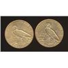 Image 2 : USA - Lot of Two $2 1/2 Quarter Eagle Gold Coins AU-UNC 1911 and 1912