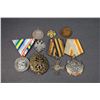 Image 1 : Russia Imperial and USSR Lot of 9 Pieces Medals, Badges See Description