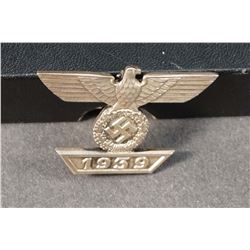 Germany - WWII Iron Cross Spange 1939 1st Class Frosted Silver Finish