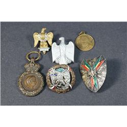 France and Poland Medals, Badges, 6 Pieces. Interesting lot. Take a look !