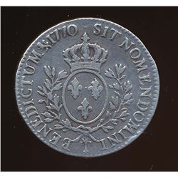 France - Ecu 1770 T(?) VF