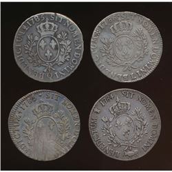 FRANCE - Four Ecus 1784 - 1786