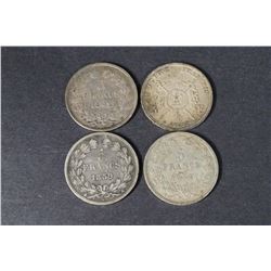 FRANCE - Four 5 Francs 1834 - 1869