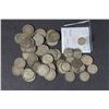 Image 1 : GREAT BRITAIN - Lot of 51 6d Coins 1814 - 1945 109 Grams of Silver