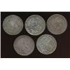Image 2 : MEXICO - Lot of Five 8 Reales 1830-32-42(2)-44