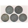 Image 2 : MEXICO - Lot of Five 8 Reales 1833-42(2)-44(2)