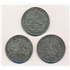 Image 2 : MEXICO - Lot of Three 8 Reales 1846-51-77