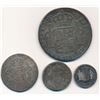 Image 2 : PERU - Four Colonial Silver coins, Inc. 1778 8 Reales in VF