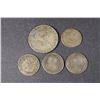 Image 1 : PERU - Five Colonial Silver coins, Inc. 1808 8 Reales in VF+