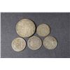 Image 2 : PERU - Five Colonial Silver coins, Inc. 1808 8 Reales in VF+