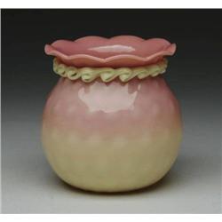 MT. WASHINGTON BURMESE ROSE BOWL/VASE