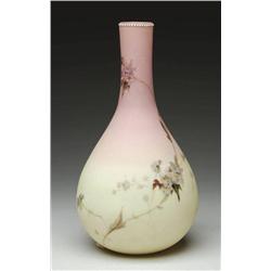 MT. WASHINGTON DECORATED BURMESE VASE