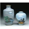 Image 1 : TWO JAPANESE CLOISONNE ENAMEL VASES