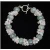 Image 1 : PREHNITE AND ROSE QUARTZ BRACELET