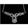 Image 1 : GOLD, DIAMOND AND EMERALD NECKLACE