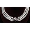 Image 1 : THREE ROW PEARL NECKLACE