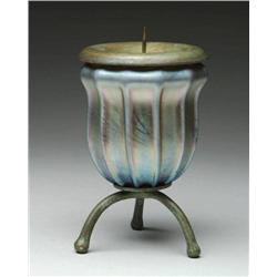 ART GLASS CANDLEHOLDER