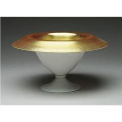 STEUBEN GOLD AURENE ON CALCITE BOWL