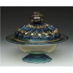 STEUBEN COVERED BOWL