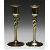 Image 1 : PAIR OF STEUBEN CANDLESTICKS