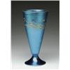 Image 1 : STEUBEN DECORATED BLUE AURENE VASE
