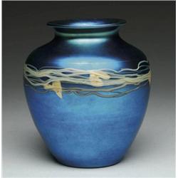 STEUBEN DECORATED VASE