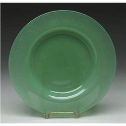 SIGNED ROUND STEUBEN PLATE