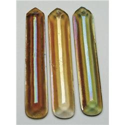 TEN ART GLASS PRISMS