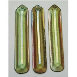 TEN ART GLASS PRISMS