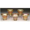 Image 1 : FIVE STEUBEN ART GLASS SHADES