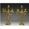 Image 1 : PAIR OF ART NOUVEAU CANDELABRAS