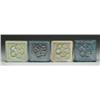 Image 1 : FOUR TIFFANY GLASS TILES
