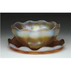 TIFFANY BOWL AND UNDERPLATE