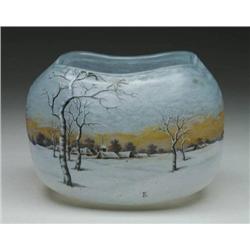 DAUM NANCY CAMEO SCENIC BOWL