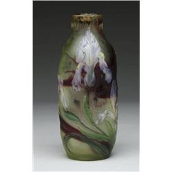 BURGUN AND SCHVERER FRENCH CAMEO VASE