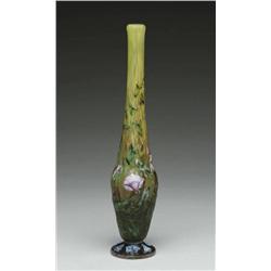 DAUM NANCY CAMEO STICK VASE