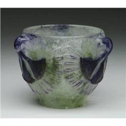 ARGY ROUSSEAU PATE DE VERRE VASE