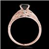 Image 2 : 1.36 ctw VS Black Diamond Solitaire Ring 10K Rose Gold - REF-51F5N - SKU:34715