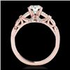 Image 2 : 1.20 ctw H-SI/I Diamond Solitaire Ring 10K Rose Gold - REF-188Y2X - SKU:35251
