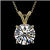 Image 1 : 1.55 ctw H-SI/I Diamond Necklace 10K Yellow Gold - REF-322N5A - SKU:36798