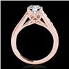Image 2 : 1.50 ctw H-SI/I Diamond Solitaire Ring 10K Rose Gold - REF-204N5A - SKU:34899