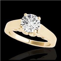 1 ctw H-SI/I Diamond Solitaire Ring 10K Yellow Gold - REF-170A5V - SKU:35139