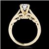 Image 2 : 1 ctw H-SI/I Diamond Solitaire Ring 10K Yellow Gold - REF-170A5V - SKU:35139