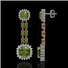 Image 2 : 18.38 ctw Tourmaline & Diamond Earrings 14K Rose Gold - REF-416H9M - SKU:44931