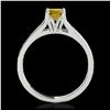 Image 2 : 1.50 ctw SI/I Fancy Intense Yellow Diamond Ring 10K White Gold - REF-225X2R - SKU:35171