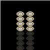 3.84 ctw Marquise Diamond Earrings 18K Yellow Gold - REF-334V6Y - SKU:42964
