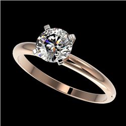 1.06 ctw H-SI/I Diamond Ring 10K Rose Gold - REF-202R5K - SKU:36405